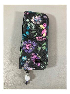 Lug Sleeper Bloom Foldable Cosmetic Brush Organizer - Compact Floral Black